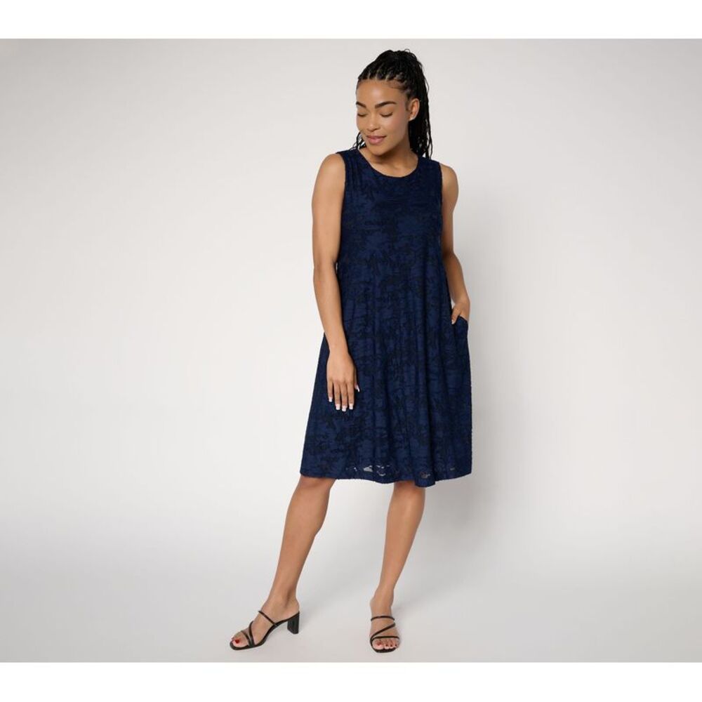 Susan Graver Women's Dress Sz 2XS (XXS) Make Your Selection: Burnout Blue
